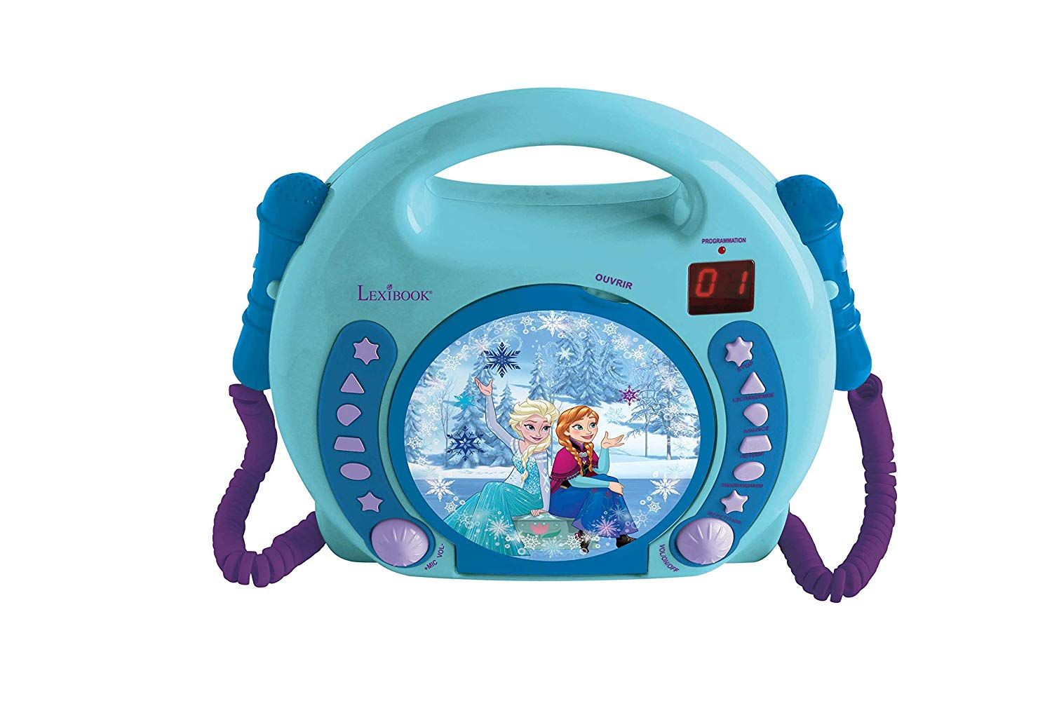 Lexibook Disney Frozen Anna And Elsa CD Player With Microphones Pcx Hu